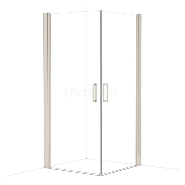 Diamond Duschkabine | 95x95 cm Edelstahl Drehtür Quadrat CDE10909210BR