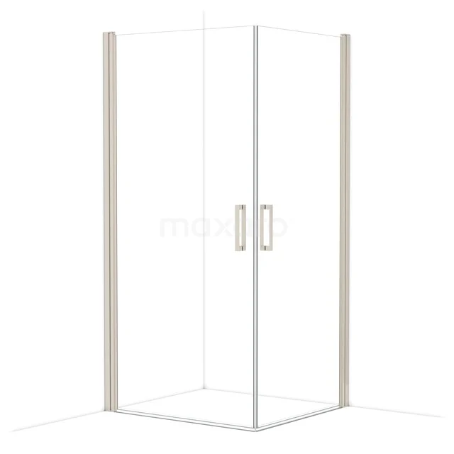 Diamond Douchecabine | 100x90 cm Rvs Helder glas Draaideur Rechthoek CDE1100910BR