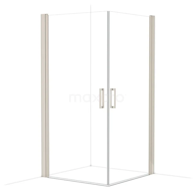 Diamond Douchecabine | 105x105 cm Rvs Helder glas Draaideur Vierkant CDE11010210BR