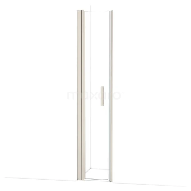 Glazen douchedeur met aluminium rand, transparant design, geschikt voor moderne badkamers, serie CleanLine.