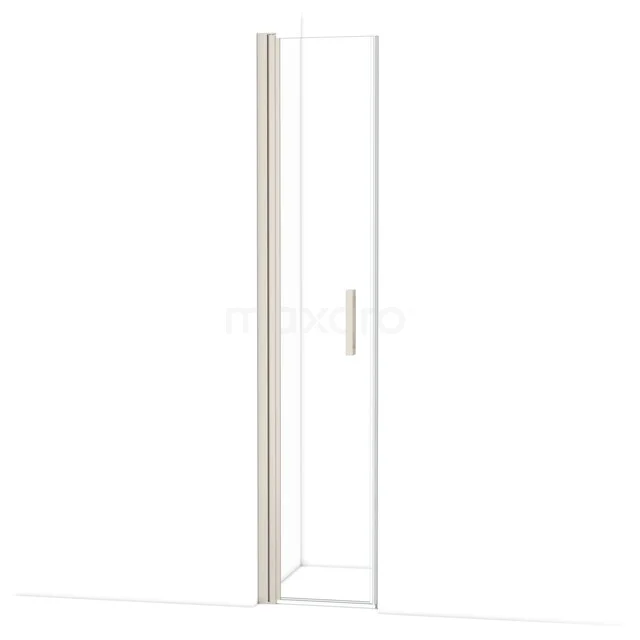 Glazen douchedeur met aluminium frame en minimalistisch design, ideaal voor een moderne badkamer inrichting.