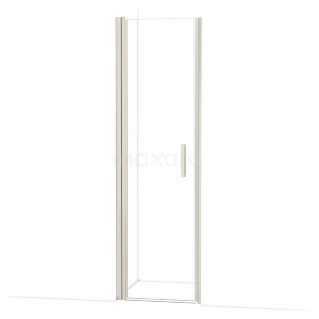 Glazen douchedeur met aluminium omlijsting, minimalistisch design, ideaal voor een moderne badkamerstijl.