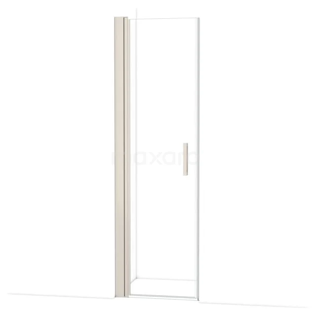Glazen douchedeur met aluminium frame en minimalistisch design, ideaal voor moderne badkamers.