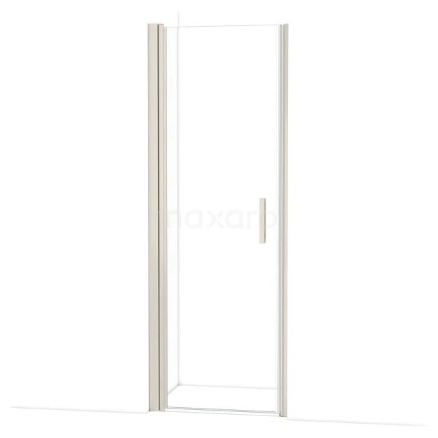Glazen douchedeur met aluminium omlijsting, strak design voor een moderne badkamer.