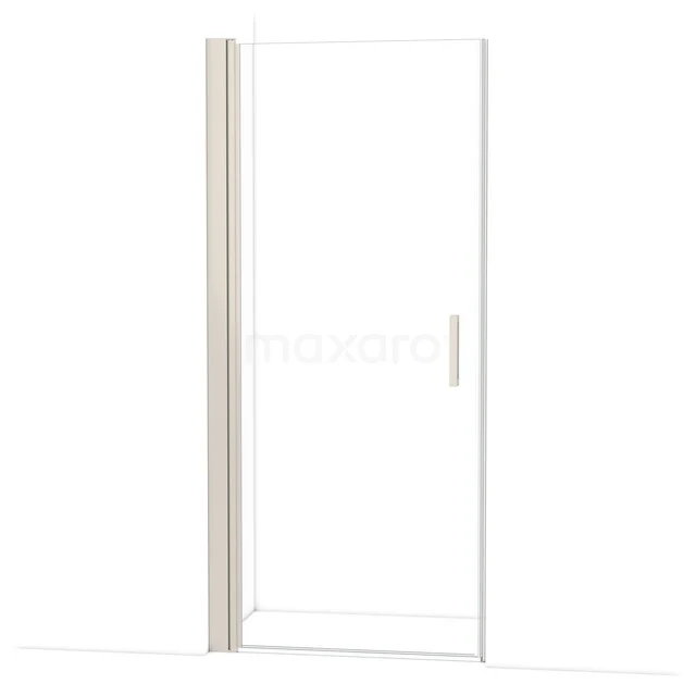 Diamond Duschtür | 95 cm Edelstahl Klarglas Drehtür DDA109130BR Klarer Glas-Duschtür mit metallischem Haltegriff, schlankem Aluminiumrahmen und Scharnier, ideal für ein modernes Badezimmer.
