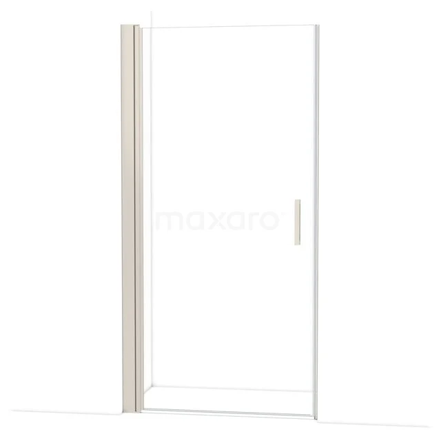 Glas Duschtür mit minimalistischem Design, Klarglas und Aluminium Profil, perfekt für einen modernen Badezimmerstil.