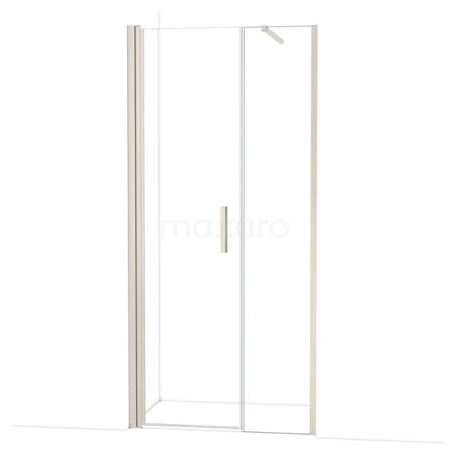 Glazen douchecabine met chromen details, strakke vormgeving en schuifdeur, ideaal voor moderne badkamers.