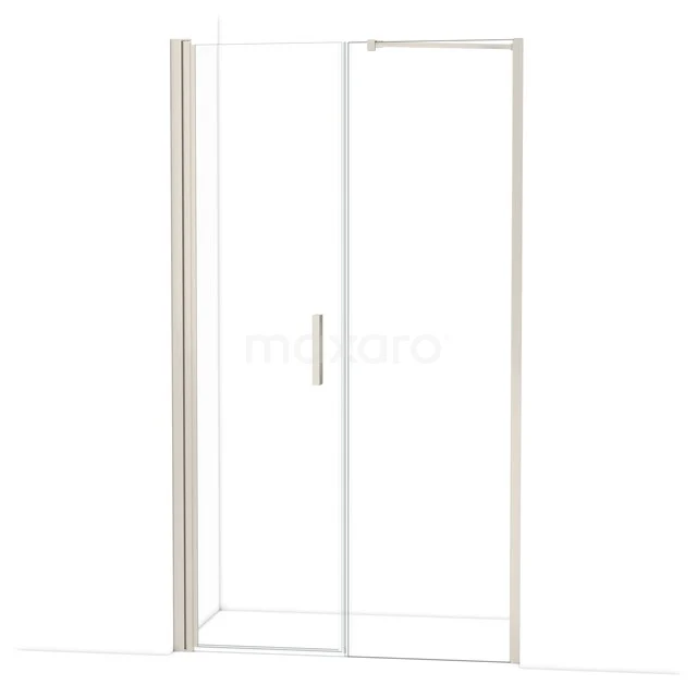 Glasene Duschtür mit Aluminiumrahmen, Schiebemechanismus, minimalistisches Design, perfekt für ein modernes Badezimmer.