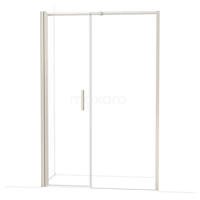 Glazen schuifdeur voor douche, helder veiligheidsglas, aluminium frame in chroom, modern design voor elke badkamer.
