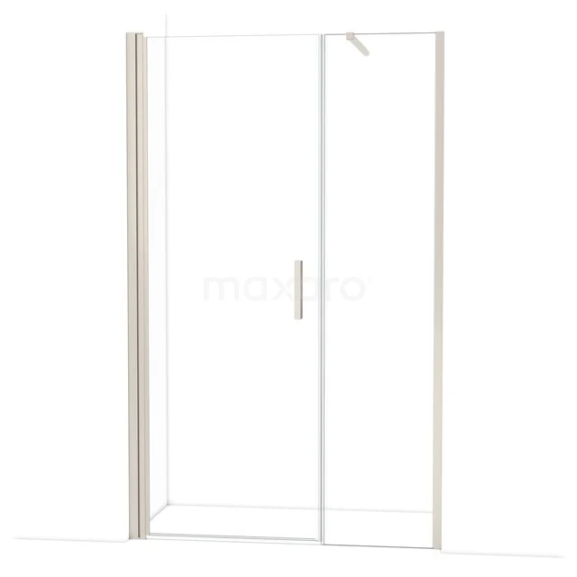 Glazen douchedeur met chroomframe, minimalistisch design, ideaal voor moderne badkamers.