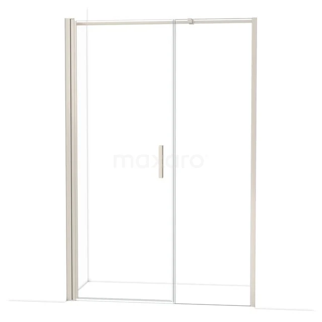 Diamond Duschtür | 140 cm Edelstahl Klarglas Drehtür DDC108061310BR begehbare Dusche mit Schiebetür, Klarglas und Aluminium Profil, ideal als stilvolle Badezimmerlösung.