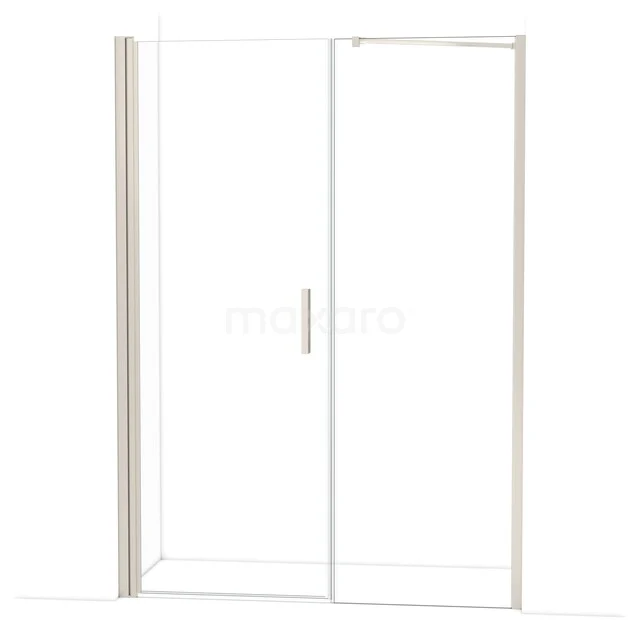 Glasene Duschtür mit Schiebemechanismus, Aluminiumrahmen und modernem Design; ideal als stilvolle Badezimmerlösung.