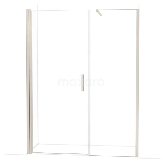 Diamond Duschtür | 160 cm Edelstahl Klarglas Drehtür DDC109071110BR Glas Duschwand mit silberfarbenem Rahmen, Schiebetür und modernem Stil, perfekt als stilvolle Badezimmerlösung.