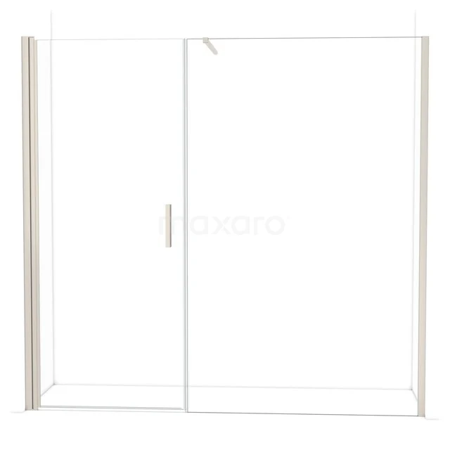 Handige glazen douchewand met schuifdeur, strak design en aluminium profielen; ideaal voor een moderne badkamerstijl.