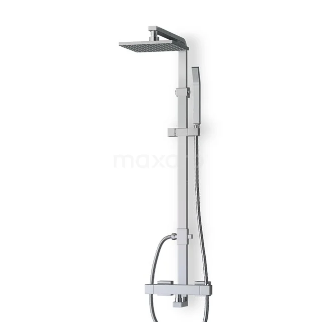 Cubic Rain shower Construction | Chrome 20 cm Rain shower Thermostatic BOC22-00007
