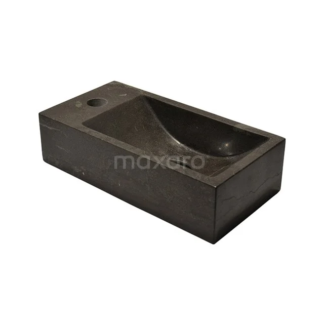 Small cloakroom basin WC Novanta Natural stone Blue stone Tap hole Links N118-1011