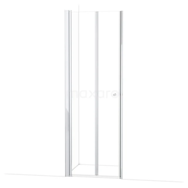 Glas Duschwand mit Klarglas und Aluminiumrahmen, ideal für eine moderne Badezimmergestaltung.