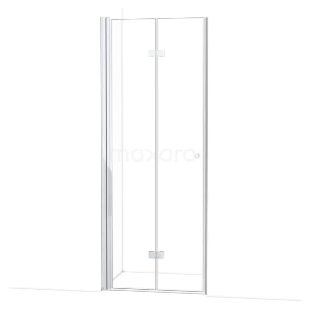 Diamond Douchedeur | 80 cm Chroom Helder glas Vouwdeur DDV081110C