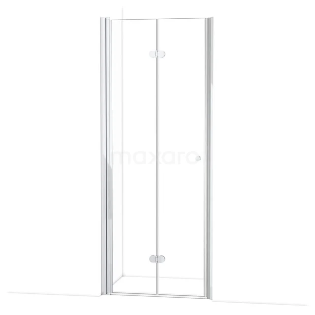 Glasene Duschtür mit Aluminiumrahmen, elegantes Design, ideal für moderne Bäder.