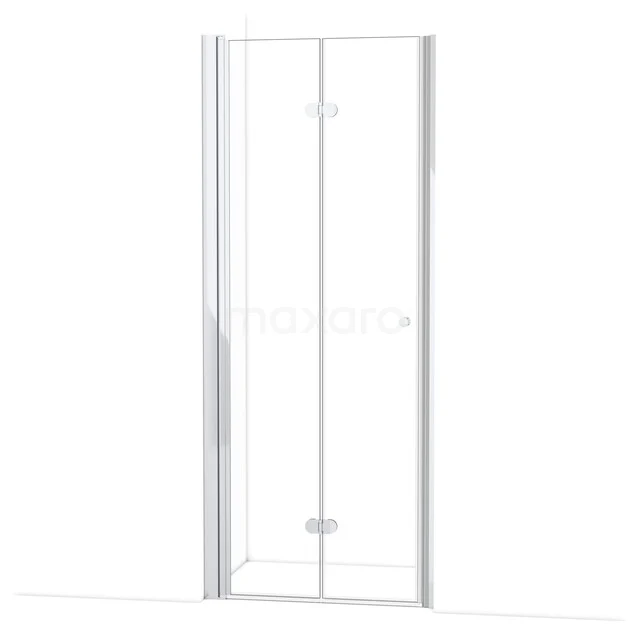 Diamond Shower door | 85 cm Chrome Clear glass Folding door DDV082220C