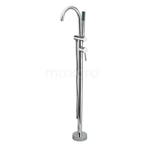 Freestanding bath tap with Handheld shower Balance Chrome, Single lever mixer tap, Chrome F0015A