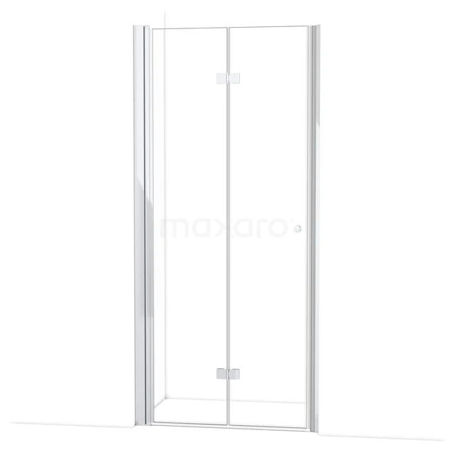 Diamond Duschtür | 95 cm Chrom Falttür DDV092120C Glasene Duschtür mit chromatischen Akzenten, klappbares Design, ideal für eine moderne Badezimmergestaltung.
