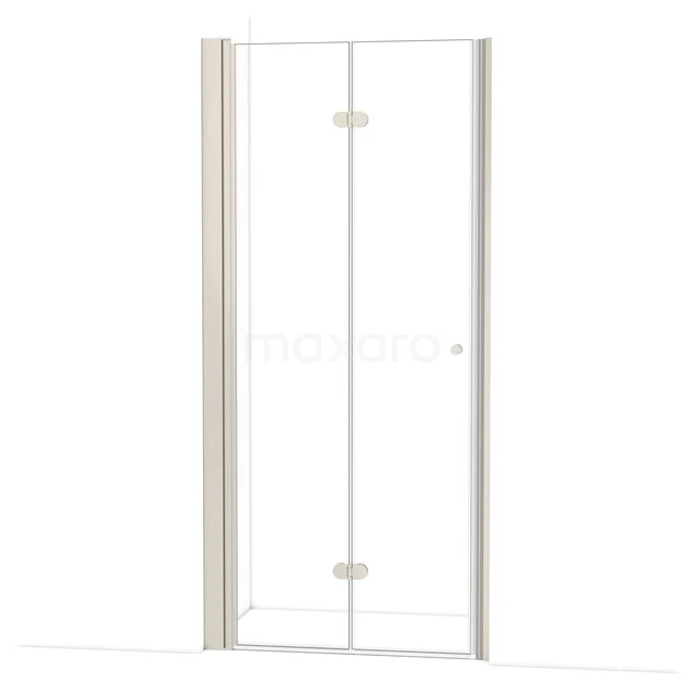 Diamond Douchedeur | 100 cm Rvs Helder glas Vouwdeur DDV092230BR
