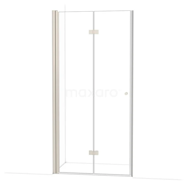 Diamond Douchedeur | 100 cm Rvs Helder glas Vouwdeur DDV101110BR