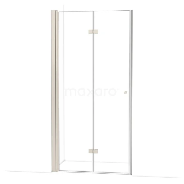 Diamond Douchedeur | 100 cm Rvs Helder glas Vouwdeur DDV101120BR