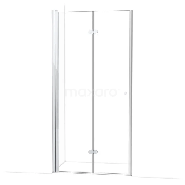 Duschkabine mit Klarglas, geraden Formen und Aluminiumprofil, platzsparendes Design für moderne Bäder.