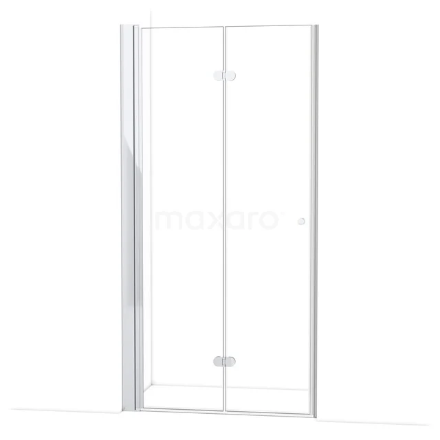 Diamond Shower door | 105 cm Chrome Clear glass Folding door DDV101230C