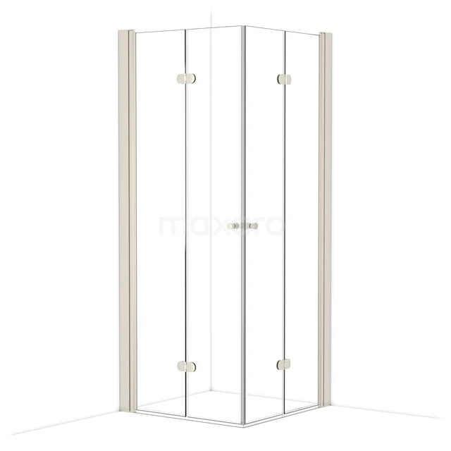 Diamond Douchecabine | 85x85 cm Rvs Helder glas Vouwdeur Vierkant CDW0808230BR