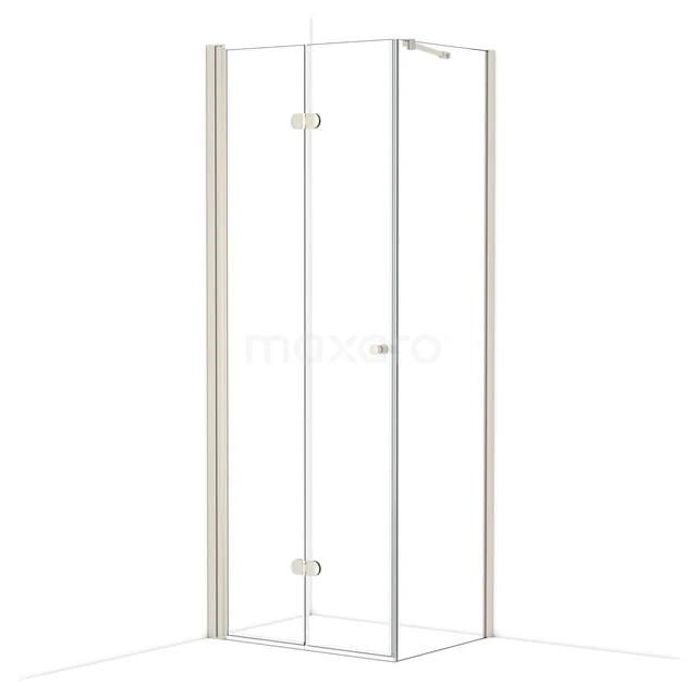 Diamond Douchecabine | 80x60 cm Rvs Helder glas Vouwdeur Rechthoek CDV08062210BR