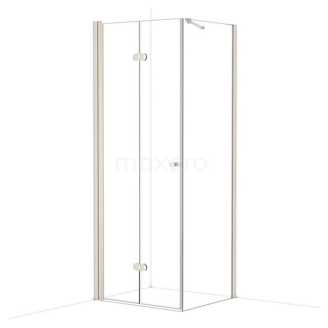 Diamond Douchecabine | 80x70 cm Rvs Helder glas Vouwdeur Rechthoek CDV08072210BR