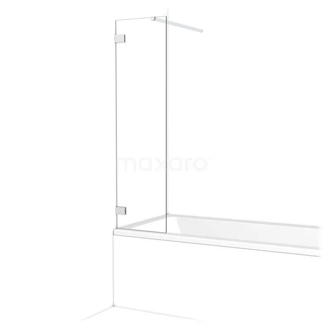 Glas Badewannenaufsatz mit Scharnier, transparentes Design, ideal für ein modernes Badezimmer, hergestellt aus langlebigem Sicherheitsglas.