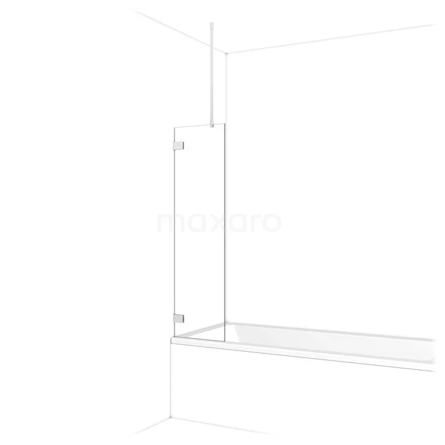 Diamond Badwand | 40 cm Chroom Helder glas BDA04720C