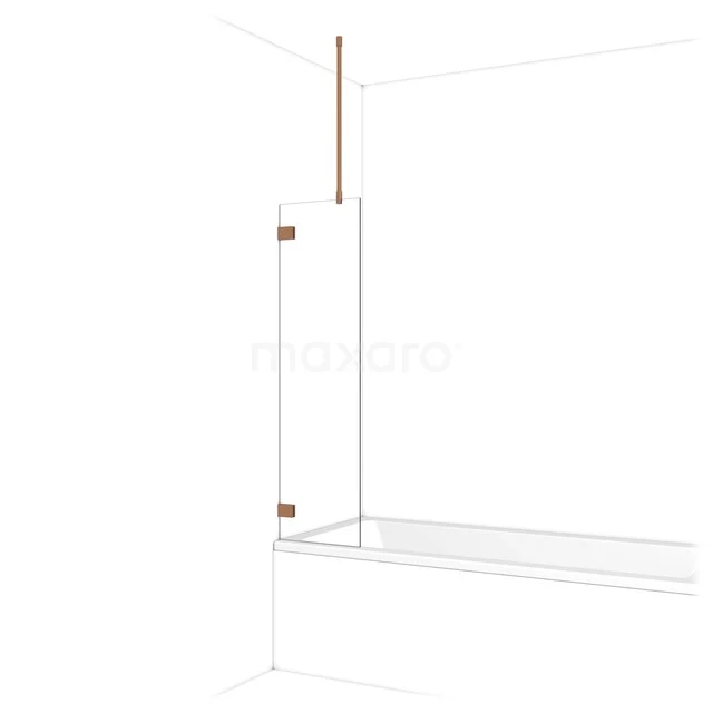 Diamond Badwand | 40 cm Koper Helder glas BDA04720KP