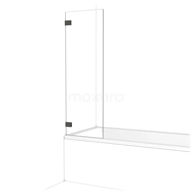 Diamond Badwand | 50 cm Zwart chroom Helder glas BDA05220BC