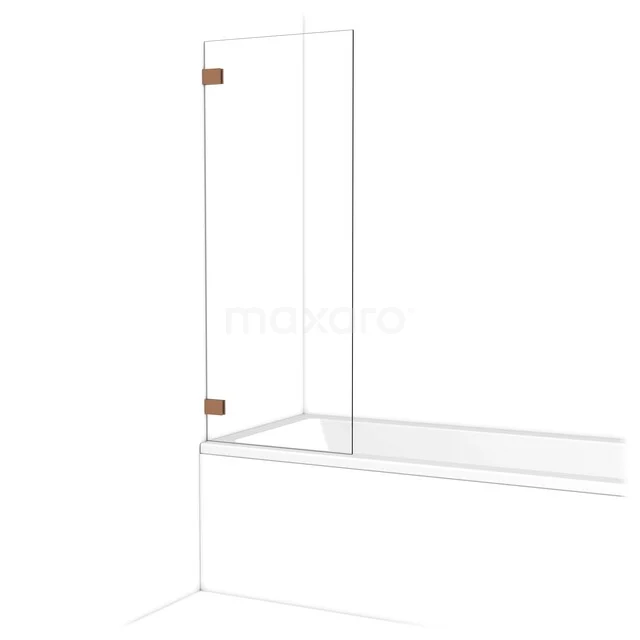 Diamond Badwand | 60 cm Koper Helder glas BDA06220KP
