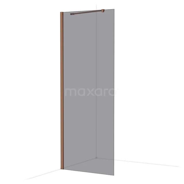Matte Duschwand mit Aluminium Profil, minimalistisches Design ideal für ein modernes Badezimmer.