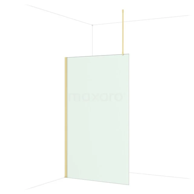 Schwarze Aluminium Duschwand mit fünf horizontalen Streifen, industrielles Design, ideal für eine moderne Badezimmer Einrichtung.