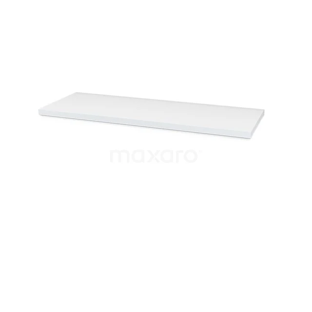 Modulo Plato Basin worktop | 130 cm High-gloss white T06-1300-30400 White ceramic basin worktop with sleek design, ideal for modern bathrooms.