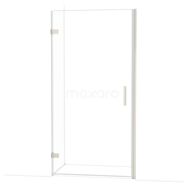 Diamond Shower door | 100 cm Stainless steel Clear glass Pivot door DDA2110220BR Glazen douchedeur met scharnieren, transparant, strak design, ideaal voor een moderne badkamer, vervaardigd van gehard glas.