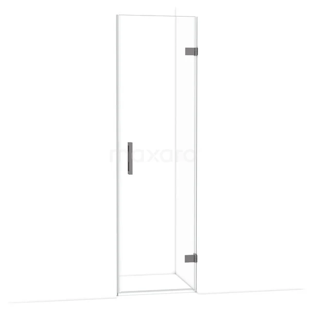 Diamond Duschtür | 60 cm Schwarzes Metall Klarglas Drehtür DDA2206120ZM Glasdouchedeur Klarglas mit Edelstahl Scharnieren, minimalistisches Design, ideal für moderne Badezimmereinrichtungen.