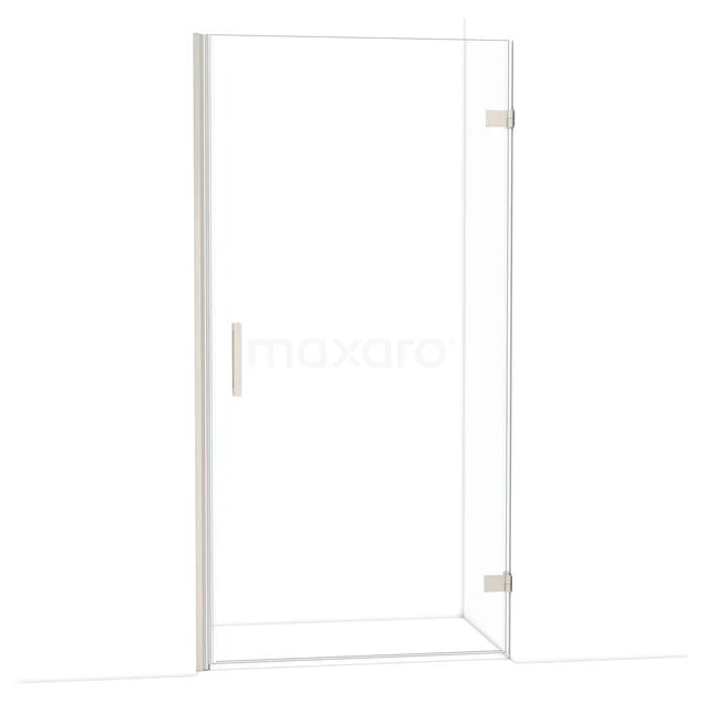 Diamond Douchedeur | 100 cm Rvs Helder glas Draaideur DDA2210220BR Glazen douchedeur met chromen scharnieren en handgreep, geschikt voor een moderne badkamerinrichting.