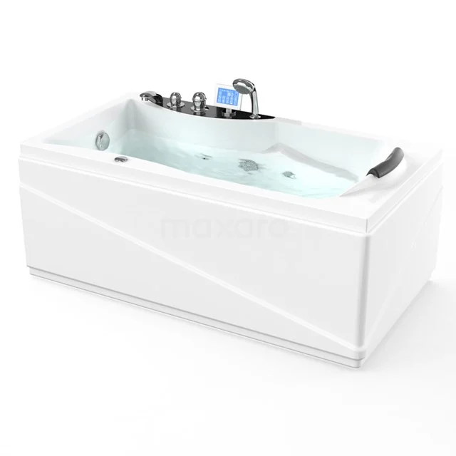 Whirlpool Bath Reef Silver 1 Person Left 150x80cm Water massage W007-154CL