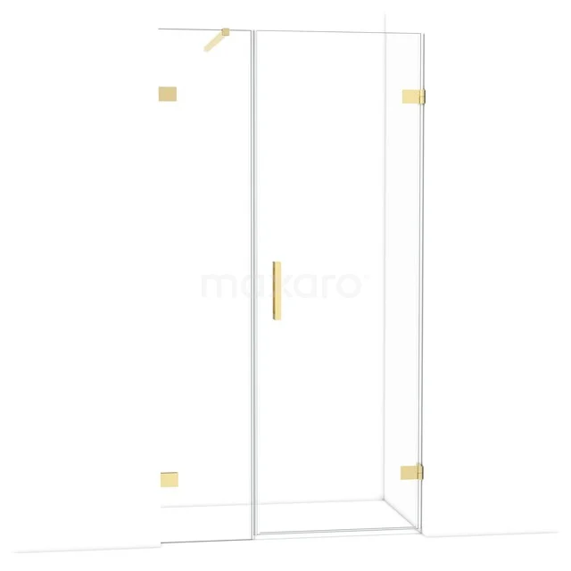 Diamant-Duschtüren DDC220704120GLG Glas Duschtür mit goldfarbenen Akzenten, schlankes Design geeignet für moderne Bäder.