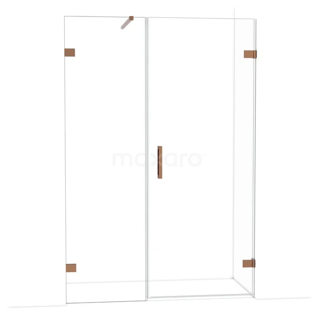 Diamant-Duschtüren DDC220806120GKP Duschkabine mit Klarglas, Messingscharniere und modernem Design, perfekt für ein stilvolles Badezimmerupgrade.