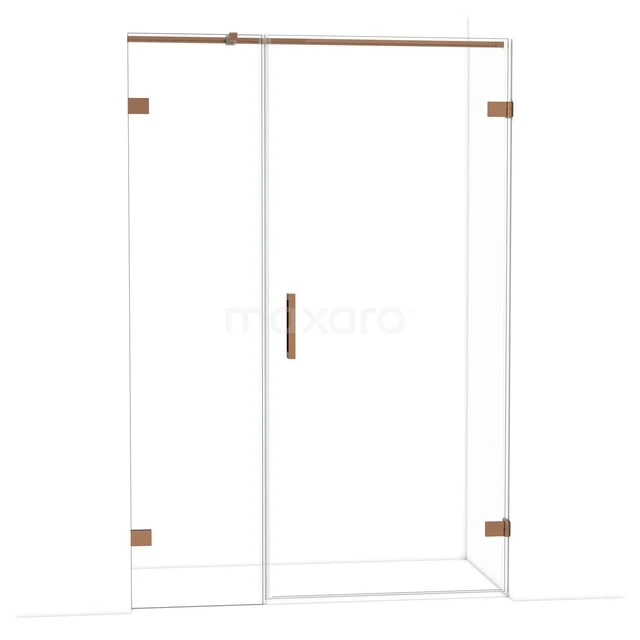 Diamant-Duschtüren DDC220905320GKP Glasene Duschtür mit goldfarbenen Akzenten, modernes Design, ideal für ein stilvolles Badezimmer-Upgrade.