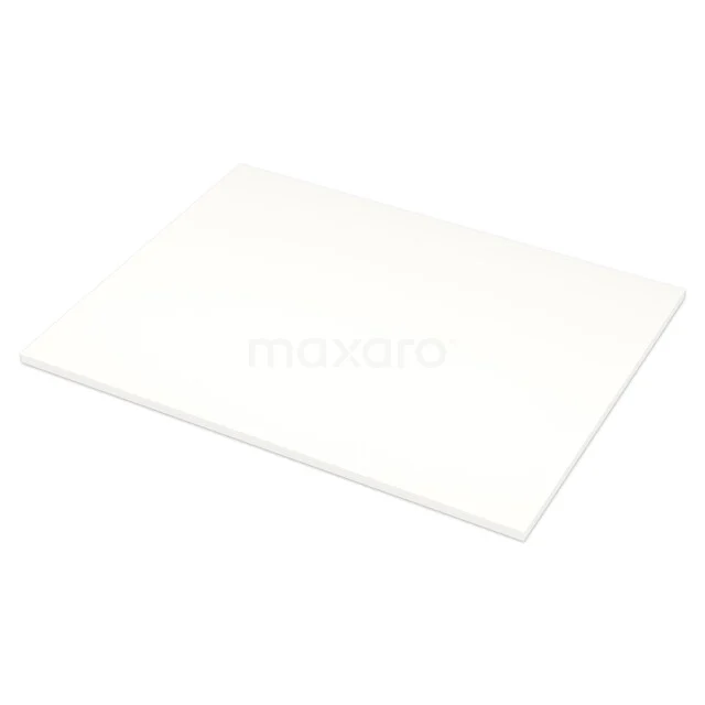 Modulo Plato Wastafelblad | 60.4 cm Solid surface T16-0600-19500 Rechthoekige witte douchetegel, glad oppervlak, keramiek, ideaal voor moderne badkamerinrichting.
